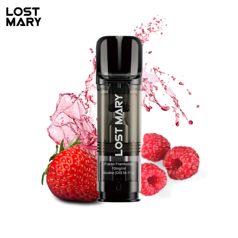 Cartouche Tappo Fraise Framboise 2ml | Duo fruité intense –Mystik-Vape