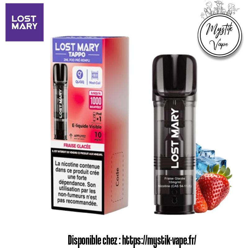 Cartouche Tappo Lost Mary Fraise 10mg | Mystik-Vape