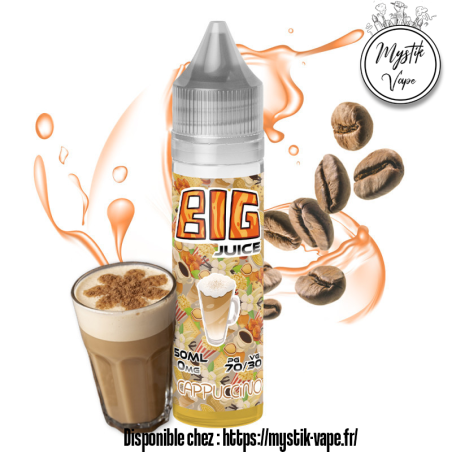 E-liquide Cappuccino 50ml Big Juice – Mystik-Vape