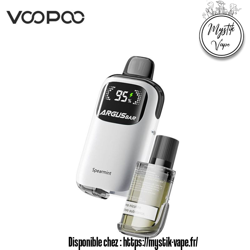 Voopoo Argus Bar 12K Spearmint | Puff Menthe 12000 puffs – Mystik-vape