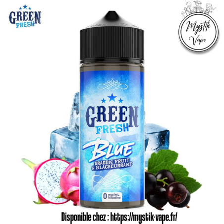Blue 50ml – Green Fresh | Myrtille  Anis  Menthe fraîche | Mystik-Vape
