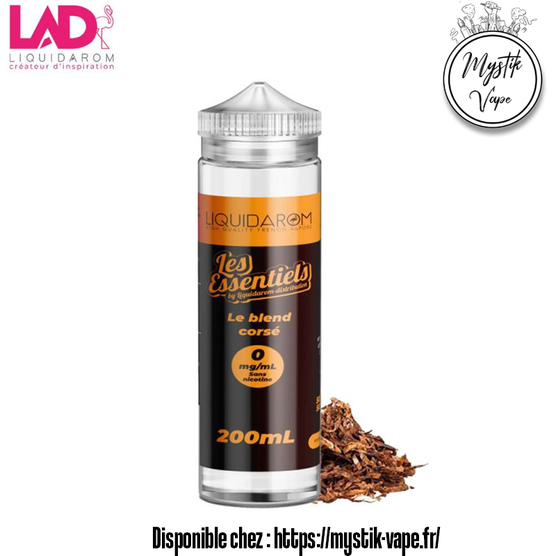 Le Blend Corsé – E-liquide tabac brun intense Liquidarom| Mystik Vape