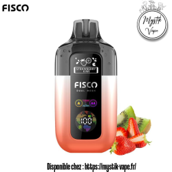Pod Jetable Strawberry Kiwi 10,000 Puffs - Fisco Point | Saveur Fruité