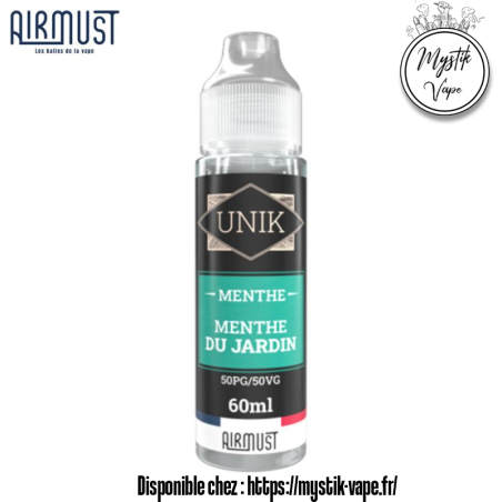 Menthe du Jardin 60ml – Unik |E-liquide menthe naturelle | Mystik-Vape