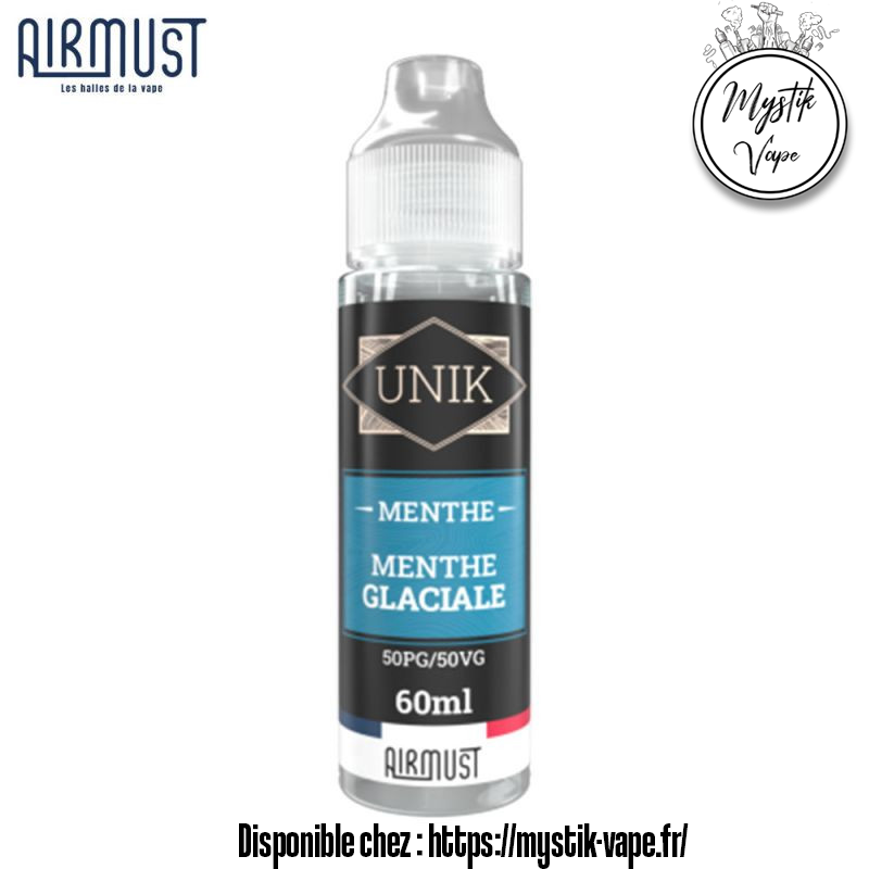 Menthe Glaciale 60ml – Unik | E-liquide ultra frais | Mystik-Vape
