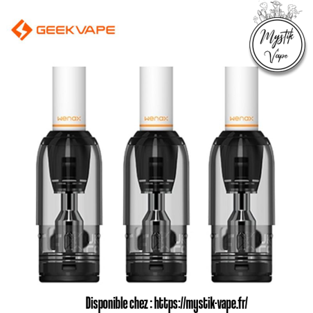 Cartouches filtres Wenax M1 x3 – Geekvape | Mystik-Vape