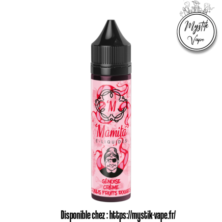 Génoise Crème Coulis Fruits Rouges 50 ml - Mamita - Fruité et crémeux