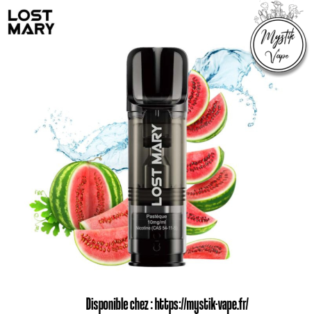 Cartouche Tappo Pastèque 2ml – Lost Mary | 0mg ou 10mg | Mystik-Vape