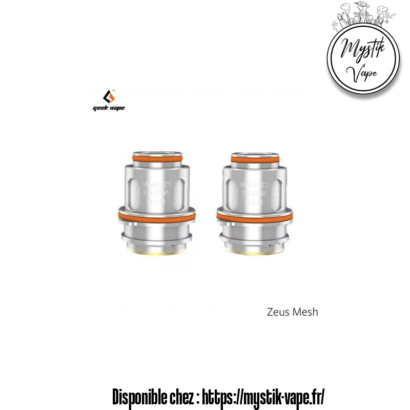Résistances Zeus Subohm – GeekVape Z Mesh & XM (x5) | Mystik-Vape
