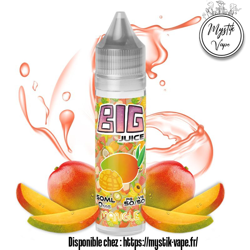 Mangue 50ml Big Juice - E-liquide Saveur Mangue Exotique et Juteuse