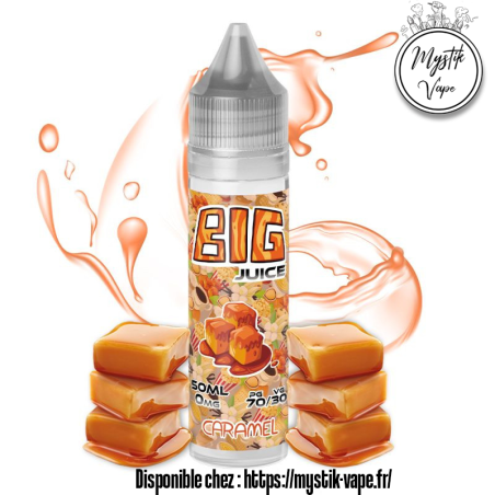 Caramel 50ml - E-liquide saveur sucrée et fondante