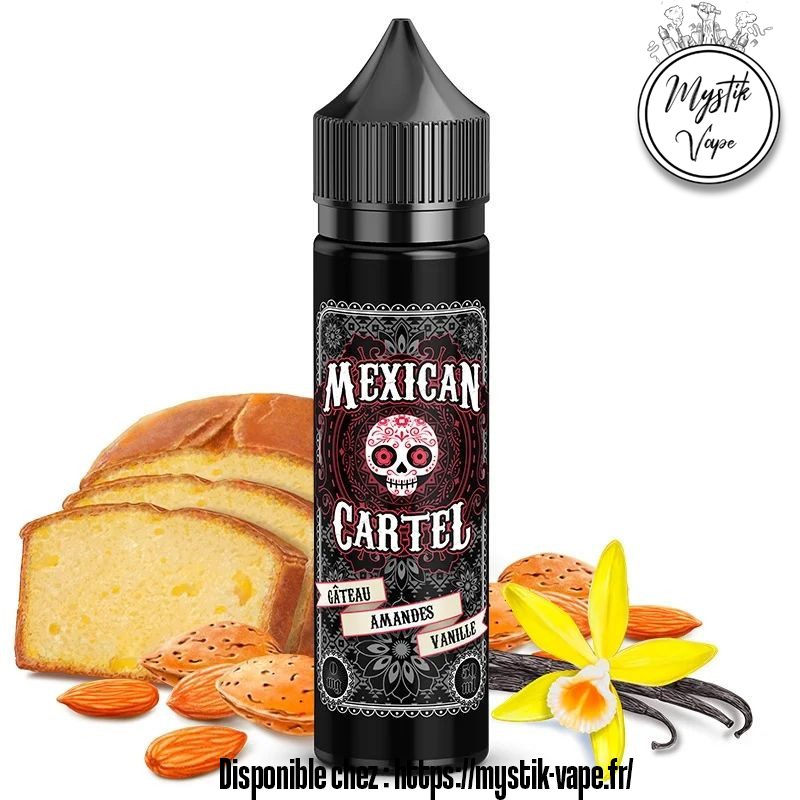 Gâteau Amandes Vanille 50ml Mexican Cartel – E-liquide Gourmand