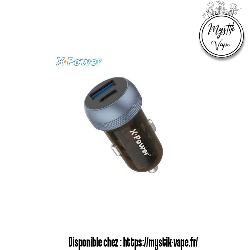 Chargeur Voiture VQC10 X Power | USB-C PD QC3.0 - Mystik Vape