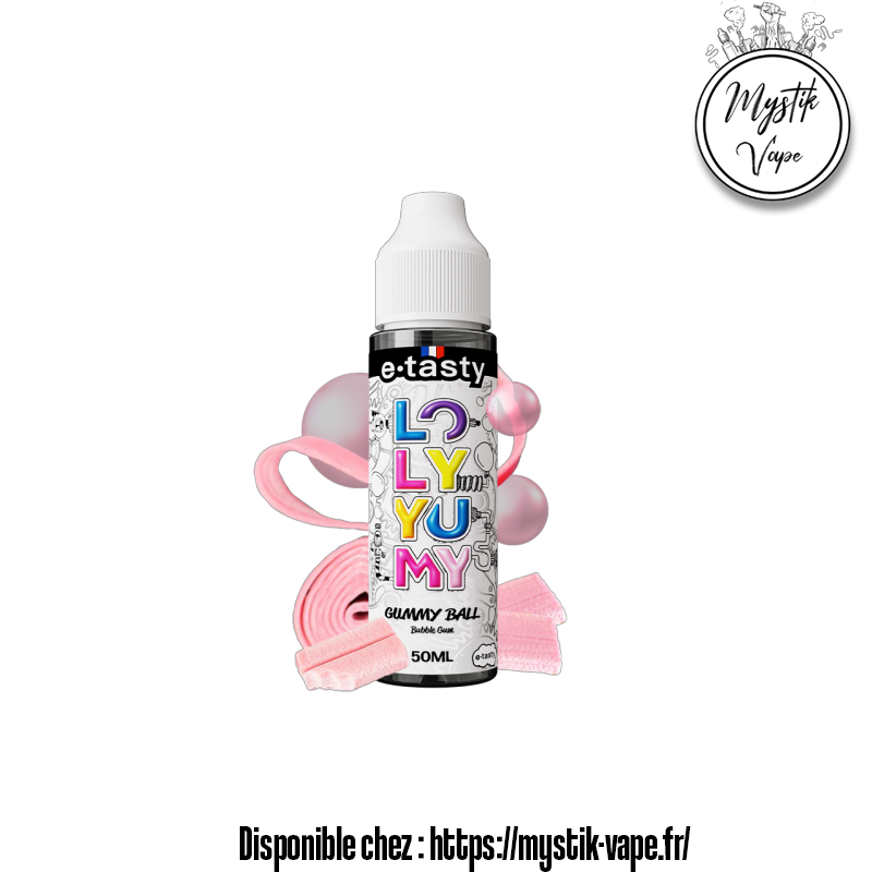 Gummy Ball E-Tasty 50 ml – Bubble Gum | Mystik Vape
