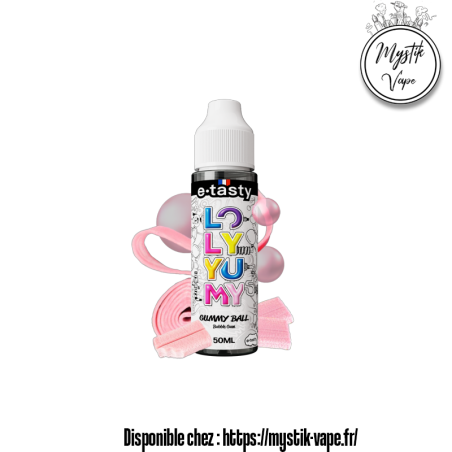 Gummy Ball E-Tasty 50 ml – Bubble Gum | Mystik Vape