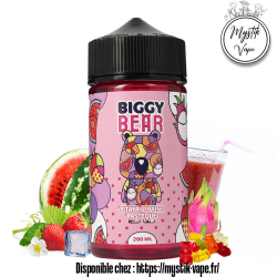 Biggy Bear 200 ml – Pitaya Fraise Pastèque Mystik Vape