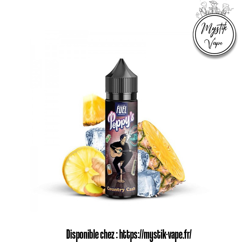 Country Cash 50 ml – Citron, Ananas & Gingembre frais | Mystik Vape