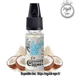 Crème Coco 10ml – Douceur exotique | Mystik Vape