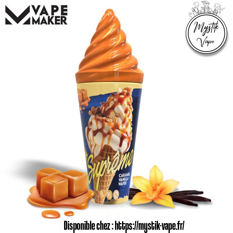 Caramel Vanilla 50ml – E-liquide Gourmand Saveur Caramel et Vanille