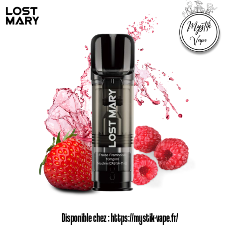 Cartouche Tappo Fraise Framboise 2ml | Duo fruité intense –Mystik-Vape