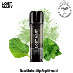Cartouche Tappo Menthe Verte 0 mg & 10 mg – Lost Mary | Mystik‑Vape