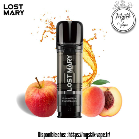 Cartouche Tappo Pomme Pêche (0, 10, 20mg) | MYSTIK - VAPE