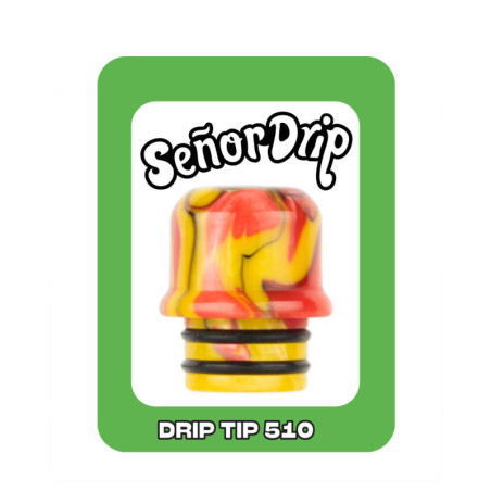 Drip Tip 510 Mixup - Señor Drip | Résine colorée MTL à DTL – Mystik Va