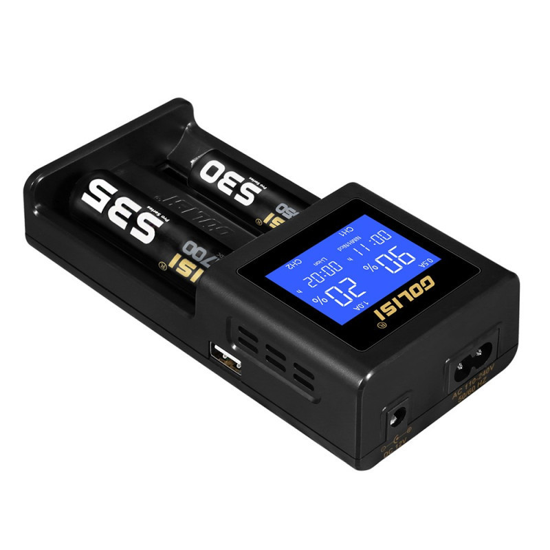 Chargeur d'accus intelligent GOLISI S2 - Mystik-Vape