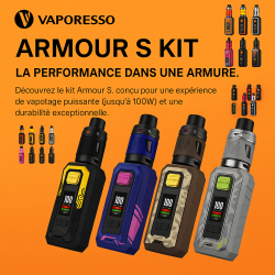 Kit Armour S Vaporesso 100W – Box Résistante avec iTank 2 | Mystik-Vap