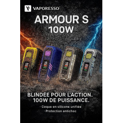 Box Armour S Vaporesso – 100W 1accu ultra résistante | Mystik-Vape.fr