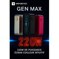 Box Gen Max 220W - Mod Vape Haute Puissance