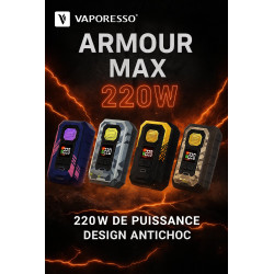 Box Vaporesso Armour Max 220W – Puissance & robustesse | Mystik-Vape.