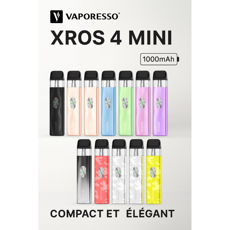 Kit XROS 4 Mini Vaporesso 1000mAh | Mystik-Vape