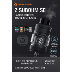 Atomiseur Z Subohm SE 5.5ml Geekvape – Airflow Anti-Fuite-Mystik-vape