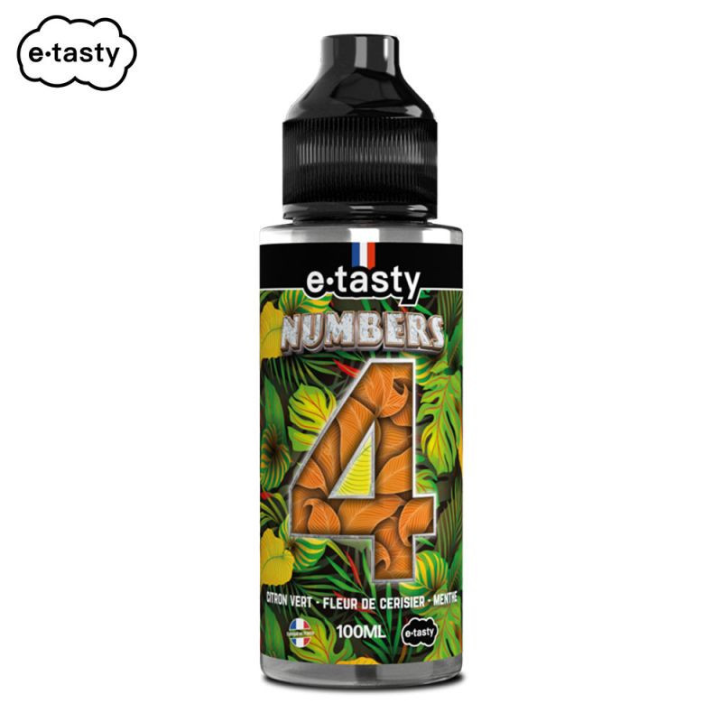 Quatre Numbers 100ml – E.Tasty | E-liquide menthe citron vert, citron