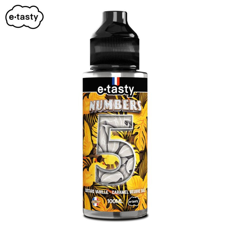 Cinq Numbers 100ml – E.Tasty | E-liquide custard vanille caramel