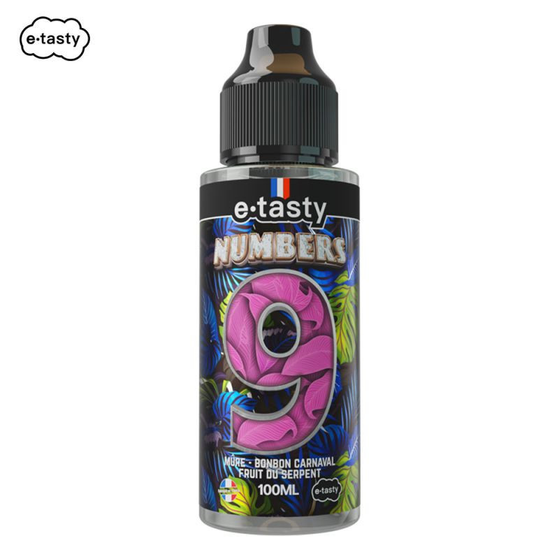 Neuf Numbers 100ml – E.Tasty | E-liquide mûre, bonbon & fruit exotique