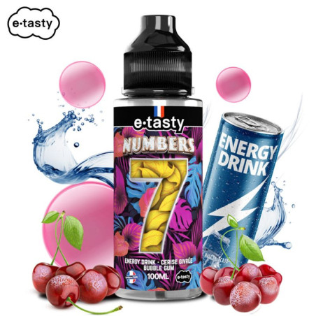 Sept Numbers 100ml – E.Tasty | E-liquide energy drink, cerise et bubbl
