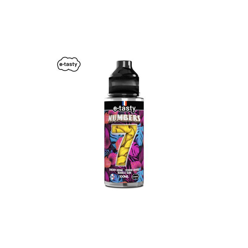 Sept Numbers 100ml – E.Tasty | E-liquide energy drink, cerise et bubbl