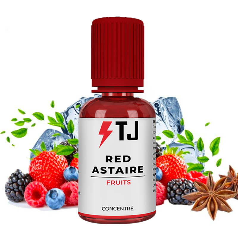 Red Astaire Concentré 30ml – T-Juice | Arôme fruits rouges et menthol