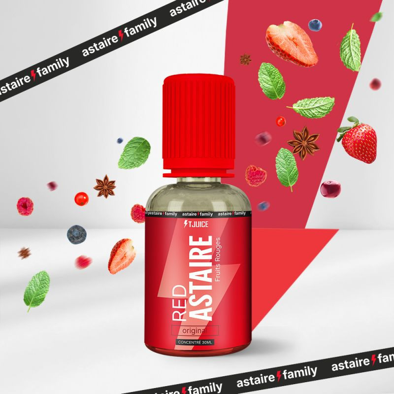 Red Astaire Concentré 30ml – T-Juice | Arôme fruits rouges et menthol