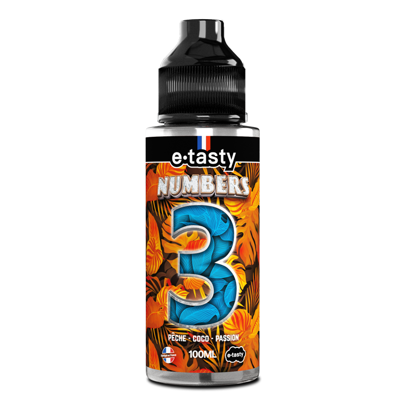 Numbers 03 100 ml pas cher – Pêche Coco Passion | Mystik-Vape