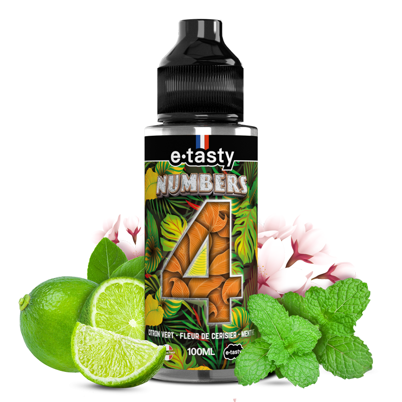 Numbers 04 100 ml pas cher – Limonade Citron Vert Menthe | Mystik-Vape