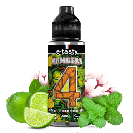 Numbers 04 100 ml pas cher – Limonade Citron Vert Menthe | Mystik-Vape