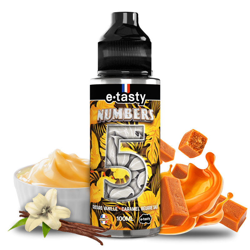 Numbers 05 100 ml pas cher – Custard Vanille Caramel | Mystik-Vape