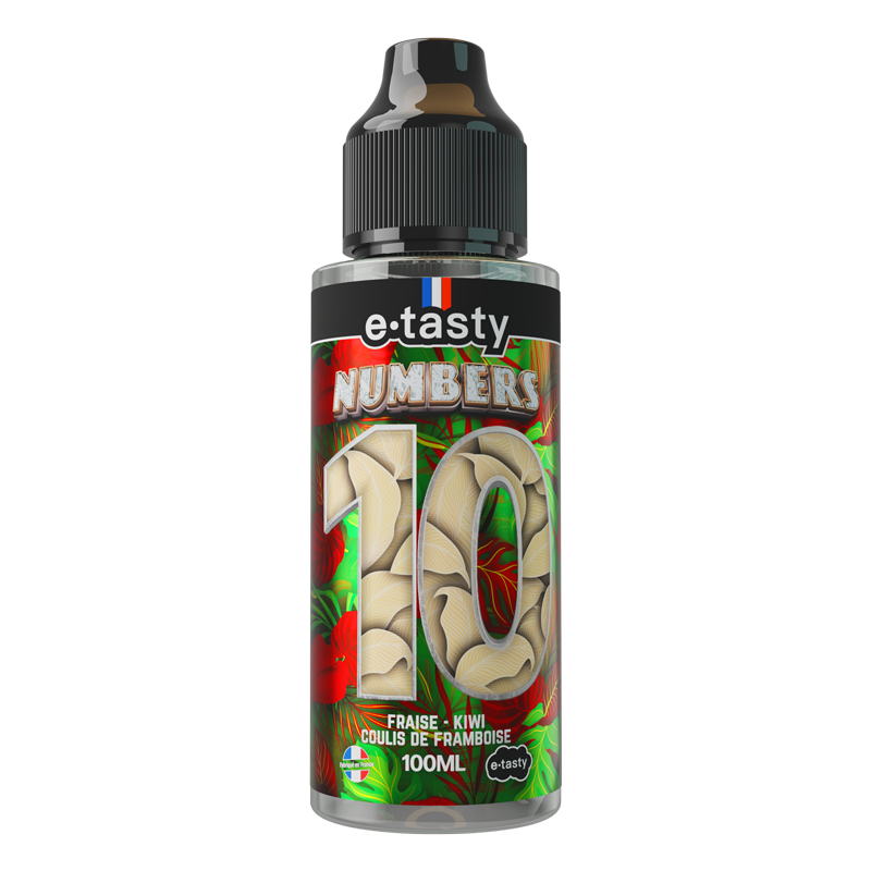 Numbers 10 100 ml pas cher – Fraise Kiwi Framboise | Mystik-Vape
