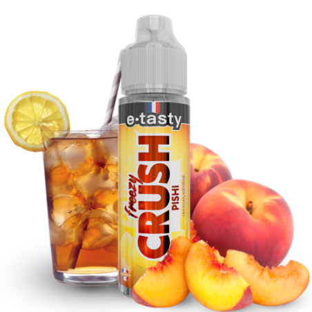 Freezy Crush PISHI 50ml – Thé pêche glacé & limonade – Mystik-Vape