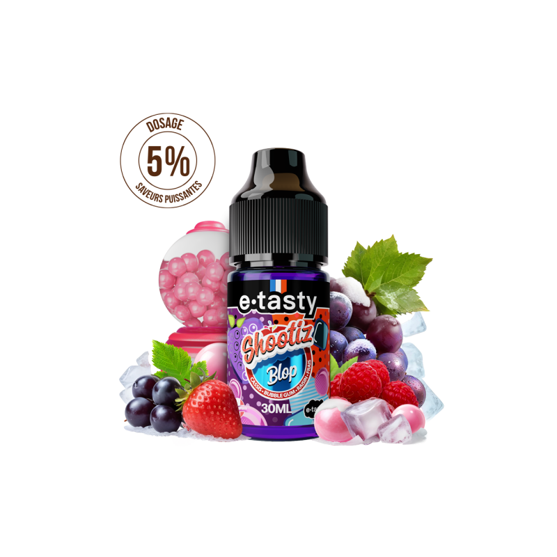Arôme Concentré Shootiz BLOP 30ml – Cassis, Bubble Gum & Raisin Frais