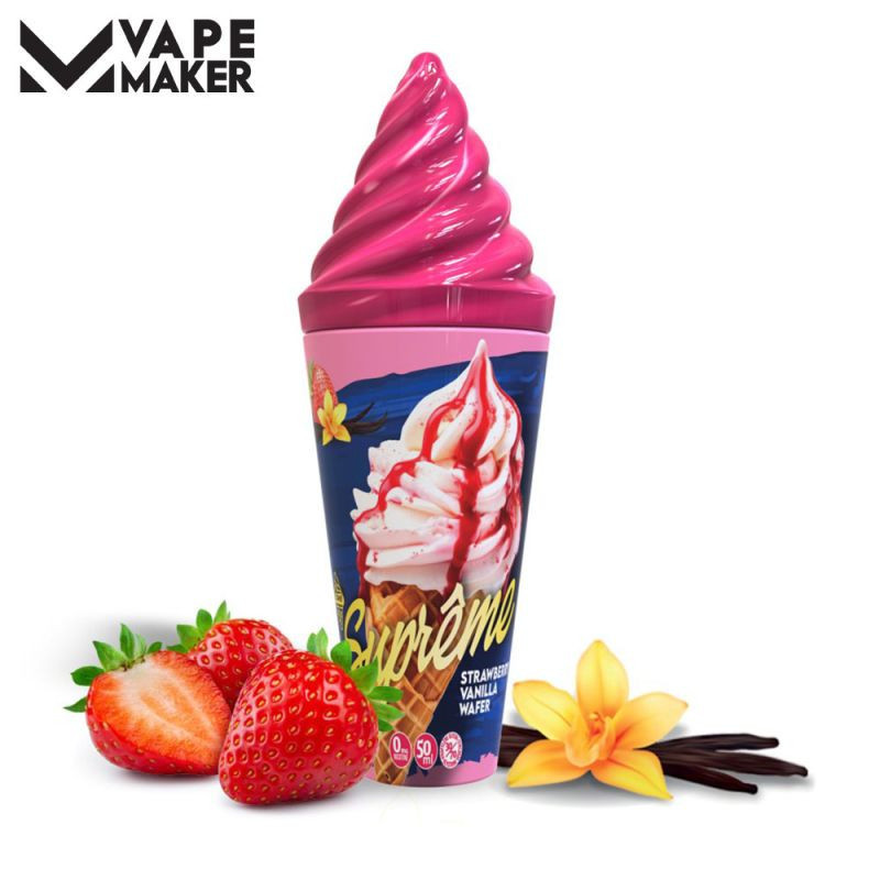 Strawberry Vanilla 50ml – E-liquide Saveur Fraise et Vanille Crémeuse
