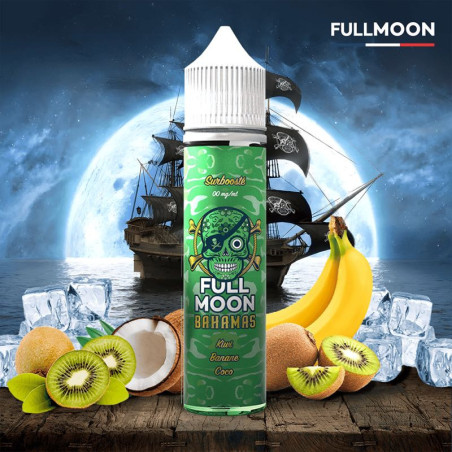 Bahamas 50ml Full Moon - E-liquide kiwi, banane et noix de coco